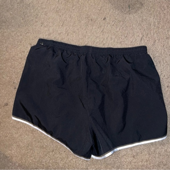 Nike Women's Black and Pink Athletic Shorts - Picture 2 of 2